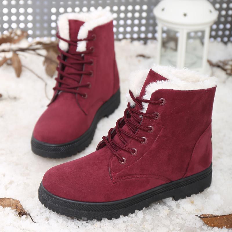 Bottes d'Hiver Chaudes pour Femmes - shiptopp